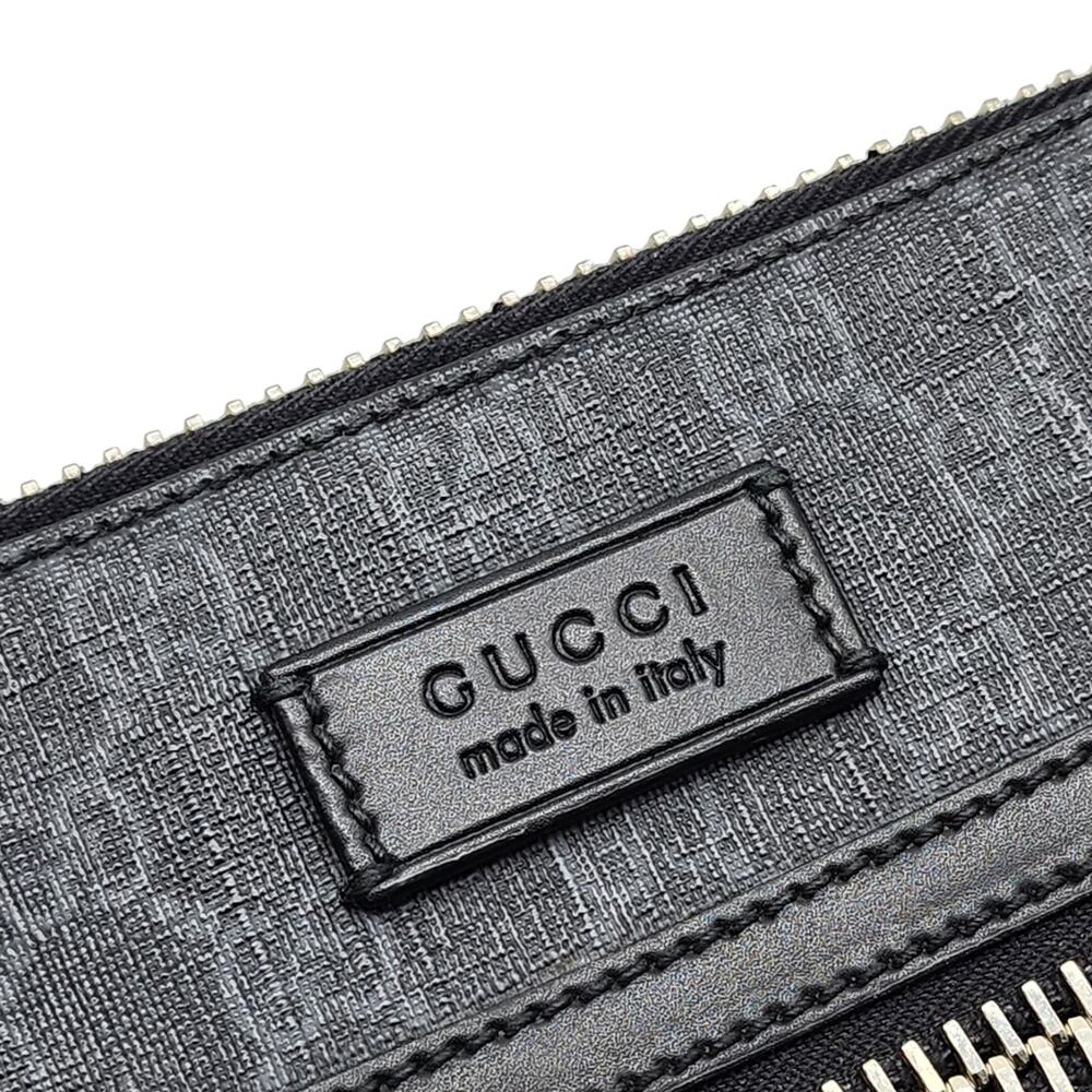 Gucci GG Supreme Small Messenger Crossbody Bag Black Gray 792082 - $1580 - Picture 4 of 9